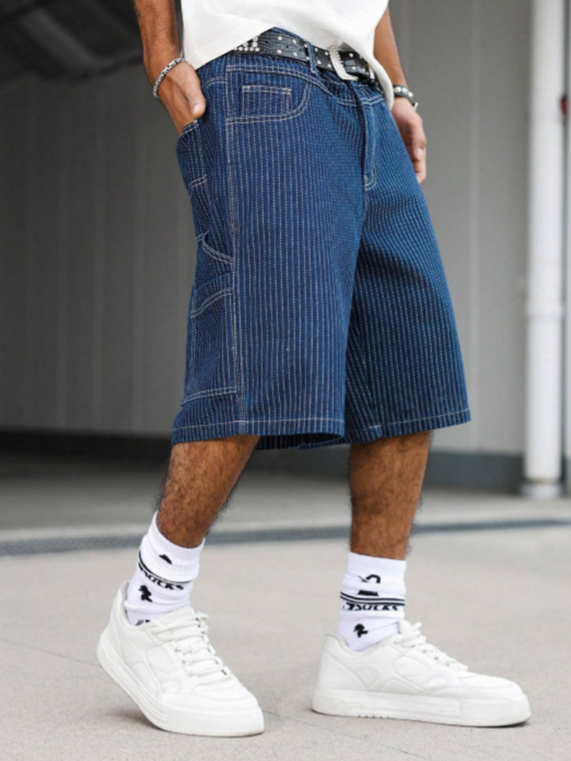 Vintage Hickory Stripe Baggy D - Street Fashion Baggy 评论和价格