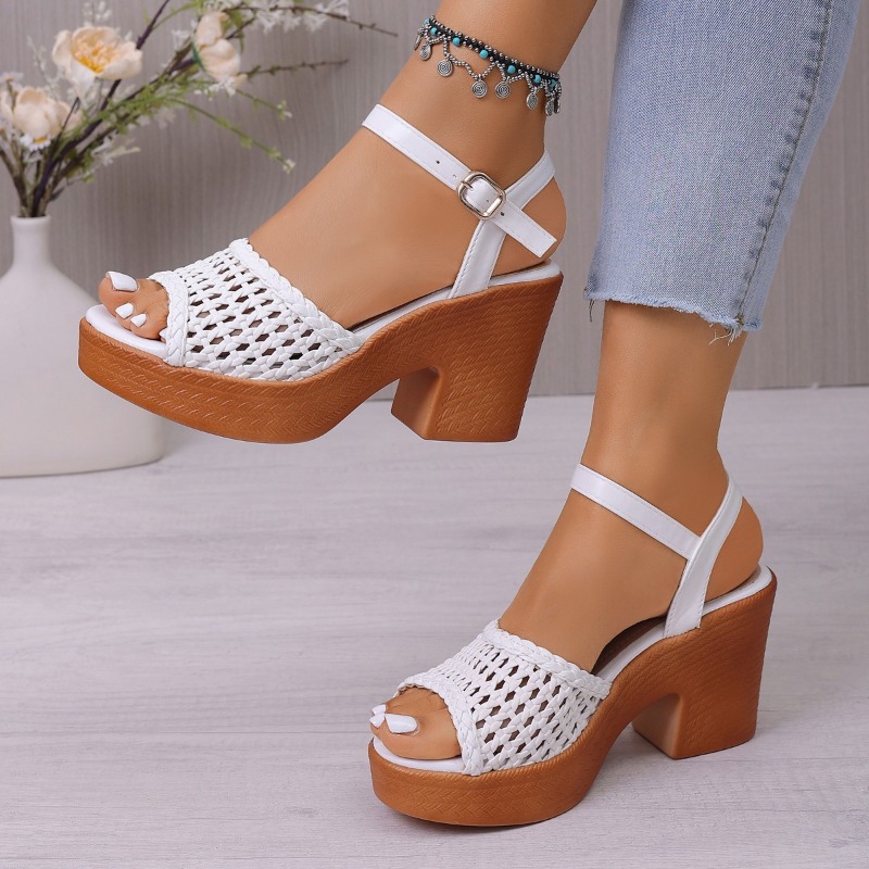 Elegant Women's Braided High H - Chunky Sneaker Platform 评论和价格