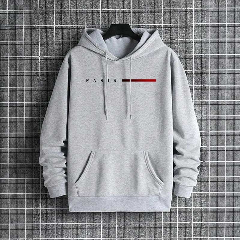 Trendy Mens Hooded Sweatshirt  - Street Fashion Paris 2025 评论和价格