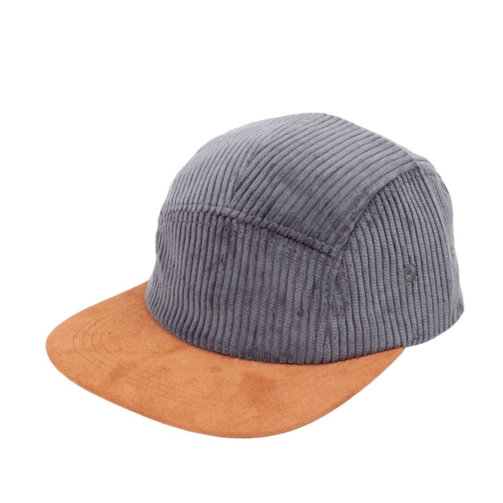 Versatile Retro Flat Brim Base - Corduroy Cap 5 Panel 评论和价格